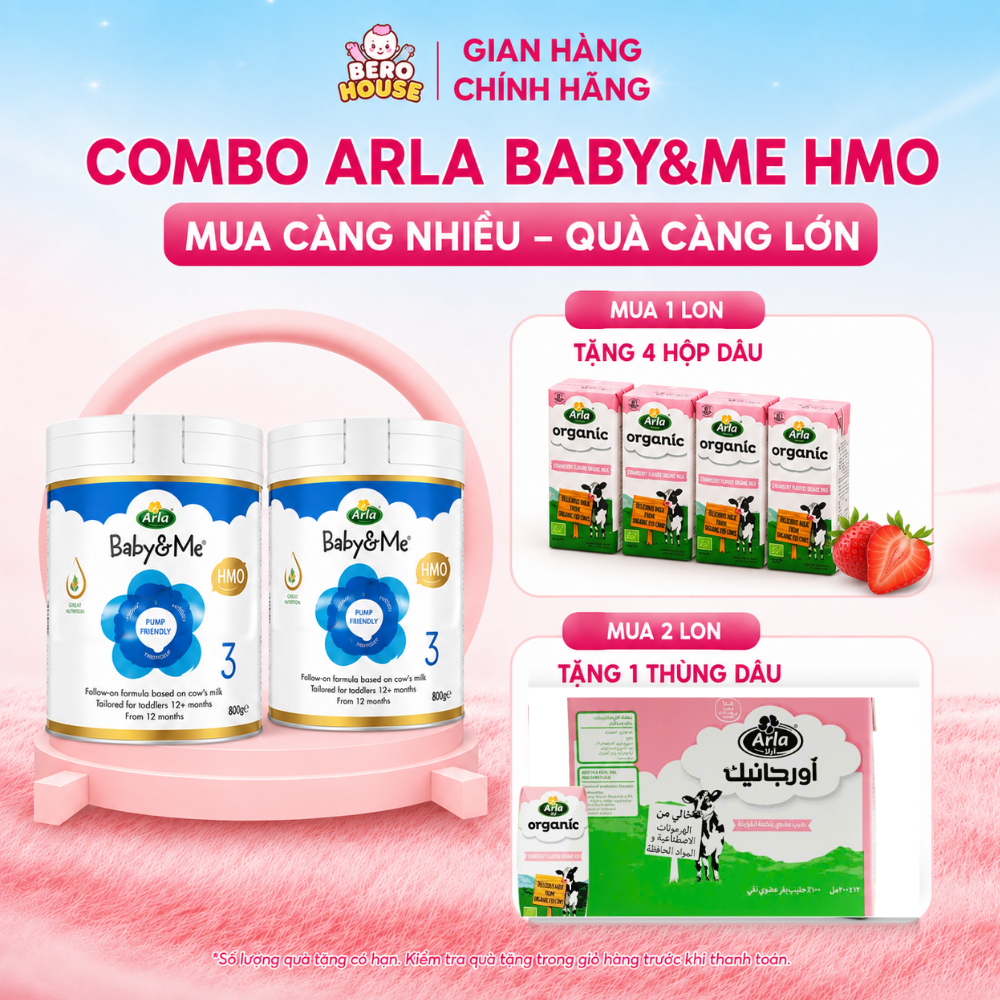 [ Hỏa Tốc]  Sữa Arla Baby&me HMO step 1, 2, Step 3 Tăng Đề Kháng Cho Bé - Bero House