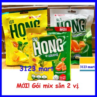 (hsd 05/2027)(Combo 10 gói). Đủ 4 vị. Kẹo Họng ORION vị Quất mật ong, Gừng mật ong, Bạc hà thảo dược, mix vị gói 87,5g.