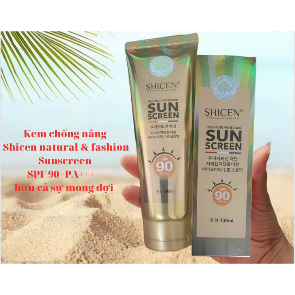 Kem Chống Nắng Kiềm Dầu, Nâng tone Shicen Natural & fashion Sunscreen SPF 90+