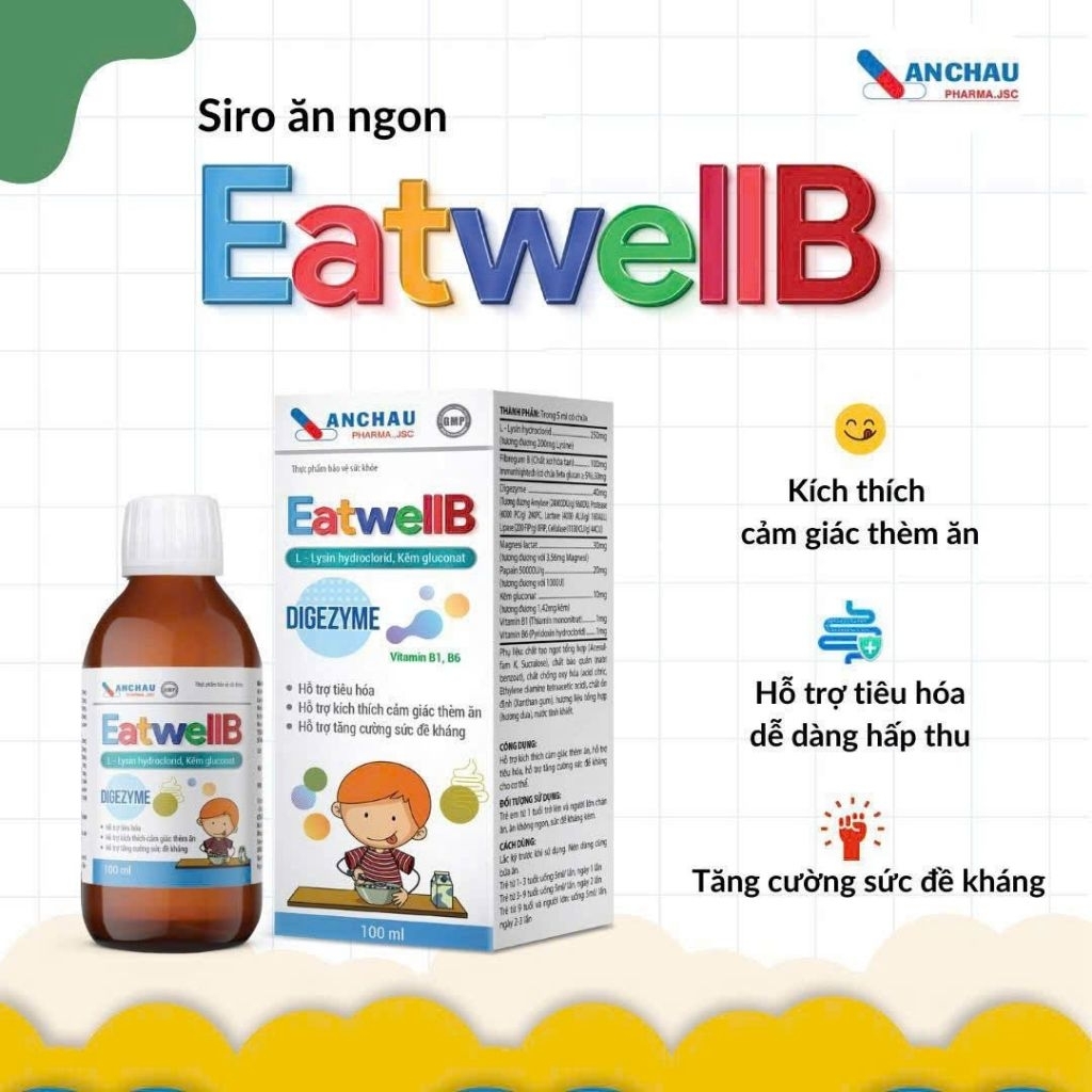 EatWellB -L lysin hydroclorid,kẽm gluconat