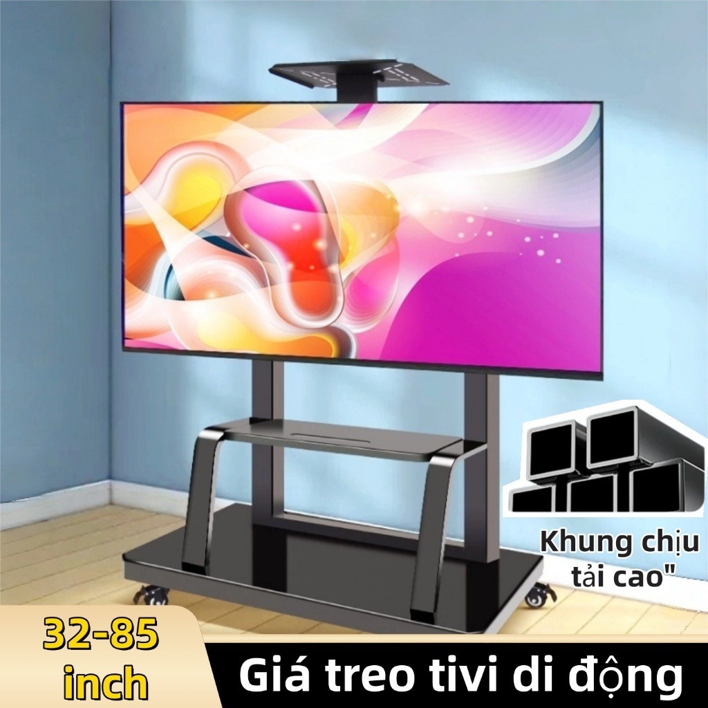 Giá Treo Tivi Di Động 32-85 Inch Kệ  Di Chuyển Màn Hình Di Chuyển Rack Sàn Cơ Sở Có Giá Đỡ Máy Chiếu