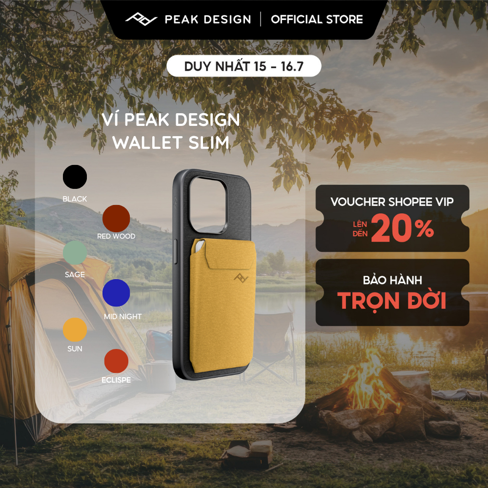 Ví MagSafe Gắn Ốp Lưng Peak Design Wallet Slim