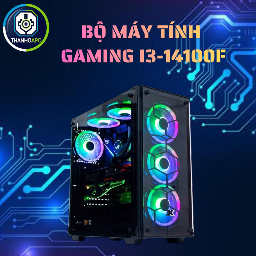 BỘ MÁY TÍNH GAMING - ĐỒ HỌA THẾ HỆ MỚI i3-14100F | HIỆU NĂNG VƯỢT TRỘI