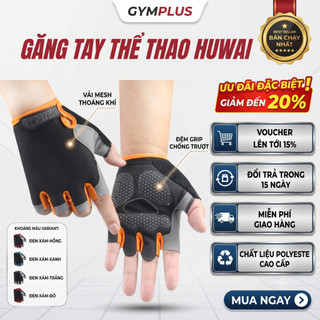 Bao Tay Tập Gym, Găng Tay Xỏ Ngón Đệm Khí, Chống Trượt, Thoáng Khí, Bảo Vệ Tay, Siêu Bền, Co Dãn Tốt