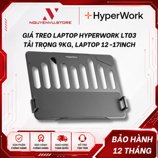 Giá treo laptop HyperWork LT03 - tải trọng 9kg, Laptop 12-17inch, Thép chắc chắn - Hàng chính hãng