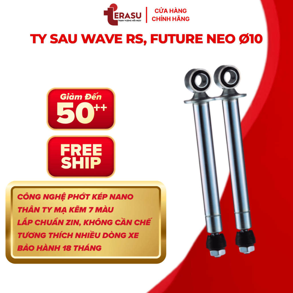 Ty Giảm Xóc Sau Future 2, Ty Sau Honda Fu Neo Êm Đầm Lắp Chuẩn Zin Hiệu Ikada (BH 18 Tháng)