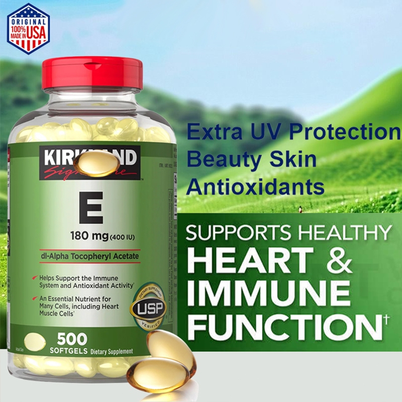 Viên bổ sung K irkland Vitamin E Signature 180mg Hộp - 500viên