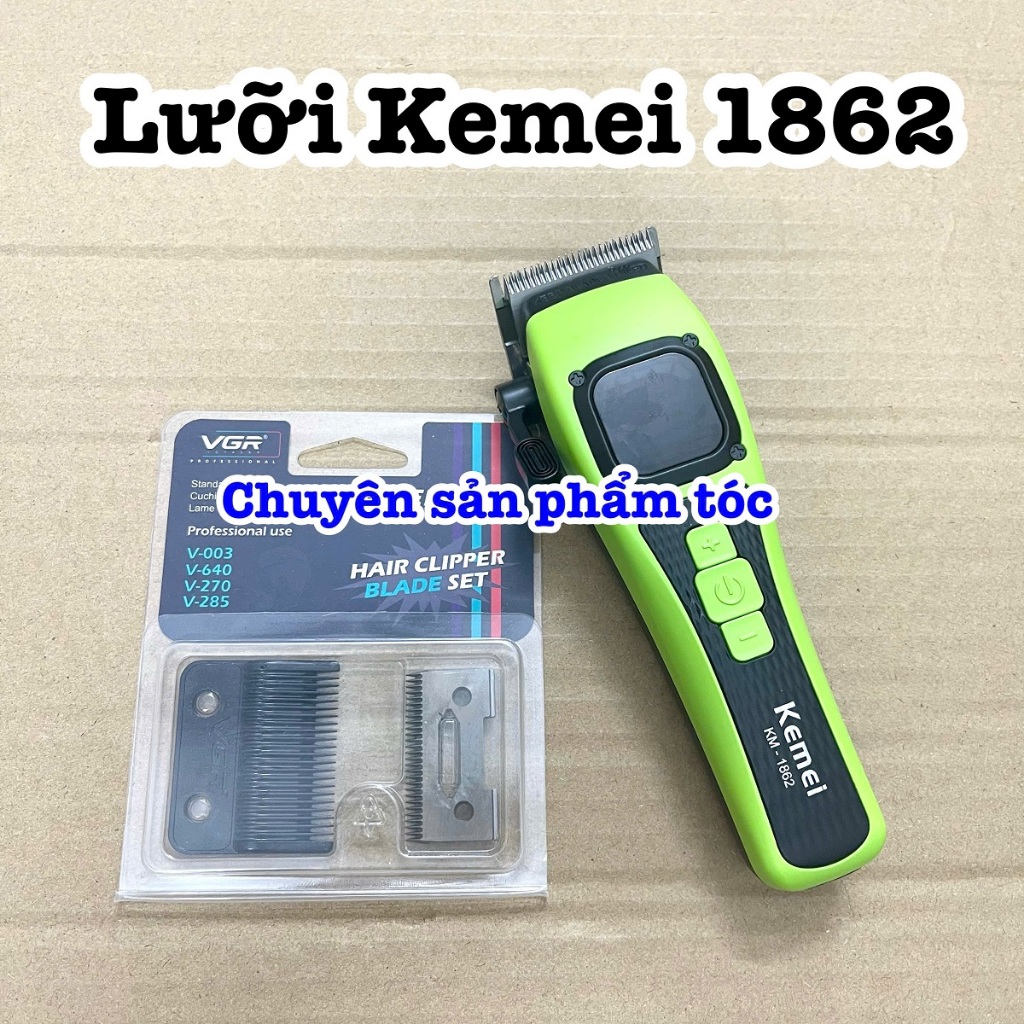 Kemei Lưỡi Tông Đơ 1862 VGR 003 Mài Chuốt Mạ DLC Giảm Nóng Lưỡi Thích Hợp Nhiều Loại Tông Đơ WAHL KE