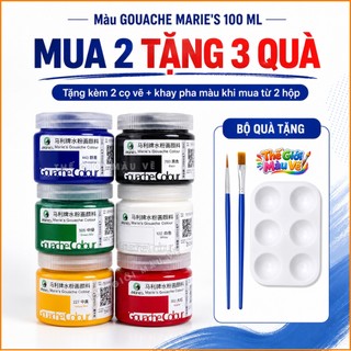 Màu Gouache Marie’s 100ml [MUA 2 TẶNG 3 QUÀ] – Màu Vẽ Mỹ Thuật Cao Cấp, Màu Poster Paint Marie’s, Tô Tượng, Học vẽ