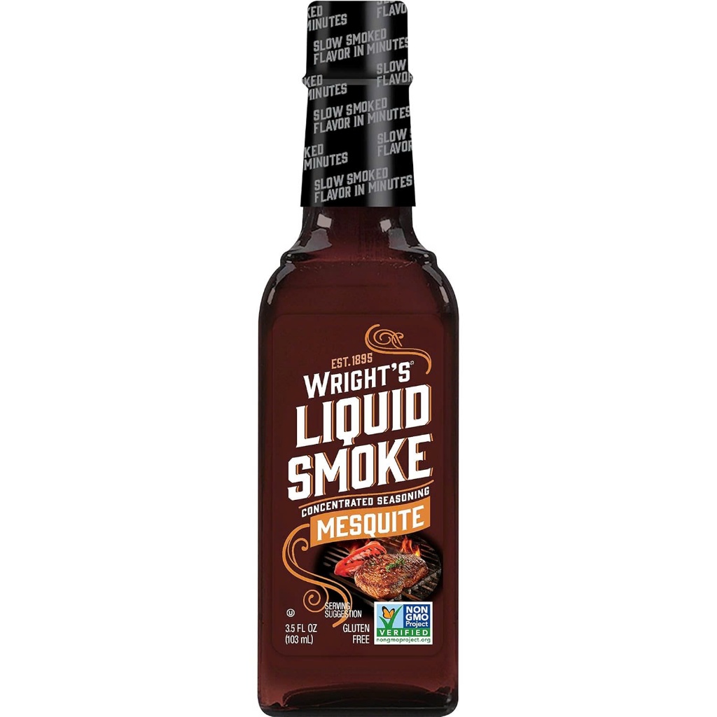 Nước Xông khói Wright's Liquid Smoke Mesquite 103ml (Hàng mới),Date 10. 2028