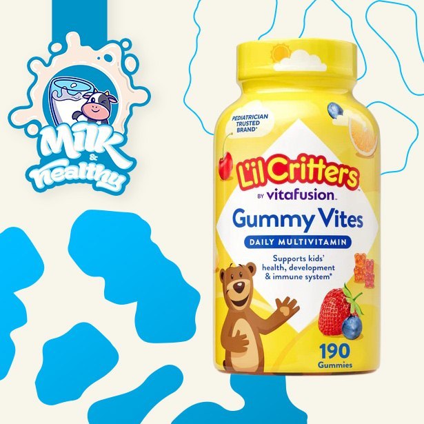 MILKHEALTHY - (DATE 6/2027) Kẹo DẺO L’il Critters Gummy Bear Multivitamin 190 viên Mỹ
