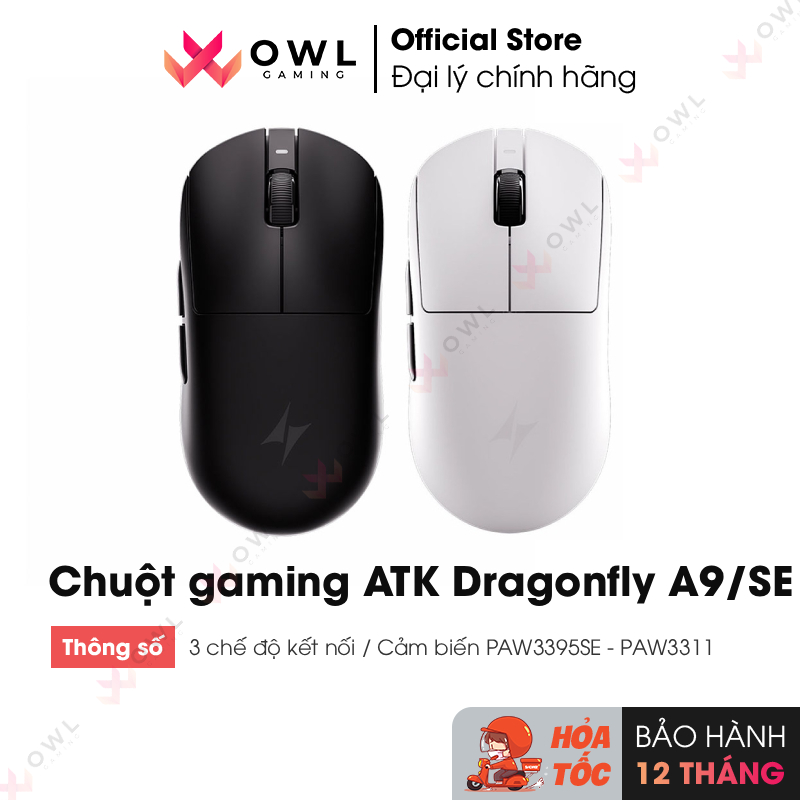 Chuột gaming ATK Dragonfly A9 / A9 SE (hàng chính hãng)