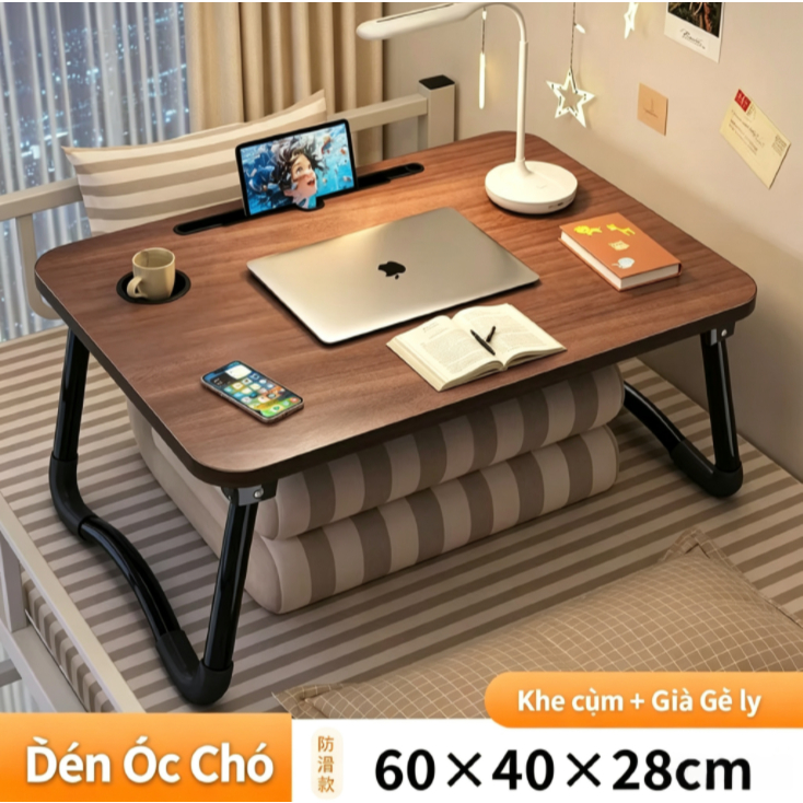 Portable Foldable Laptop Desk Multi Function Bed Study Table for Student Dorm