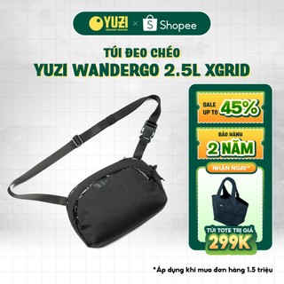 Túi đeo chéo YUZI WANDERGO 2.5L X-Grid TPU Ripstop (Phiên bản mới)  - Vải công nghệ cao, kháng nước, đựng vừa iPad mini
