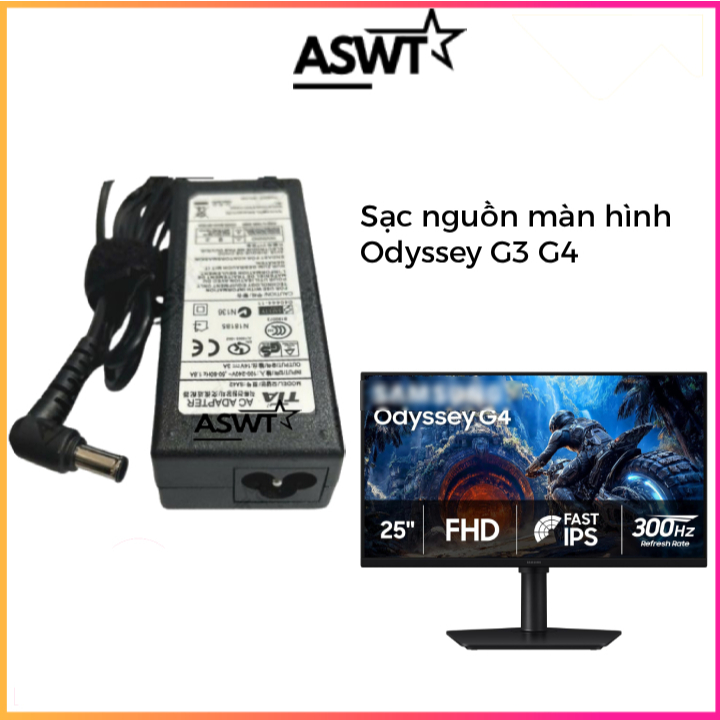 Dây nguồn màn hình Samsung Odyssey G3 G4  27" 24” 14v-3A TTA - Bảo hành 1 năm - FULL VAT