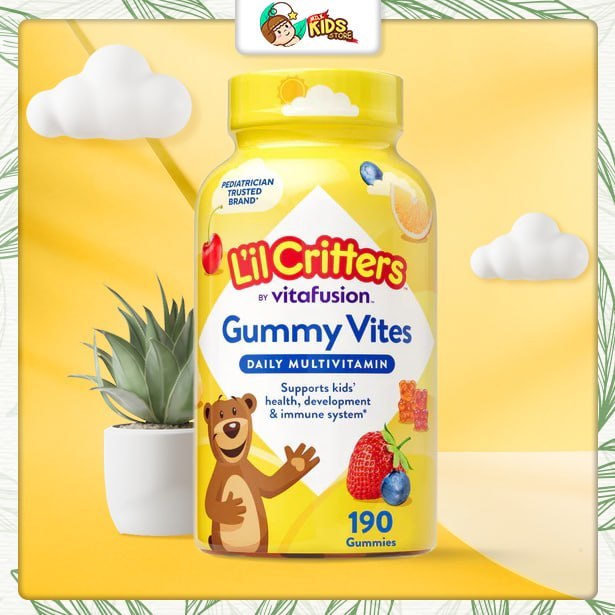 MILKSTORE - (DATE 6/2027) Kẹo dẻo gấu L'il Critters Gummy Vites Multivitamin 190 viên Mỹ