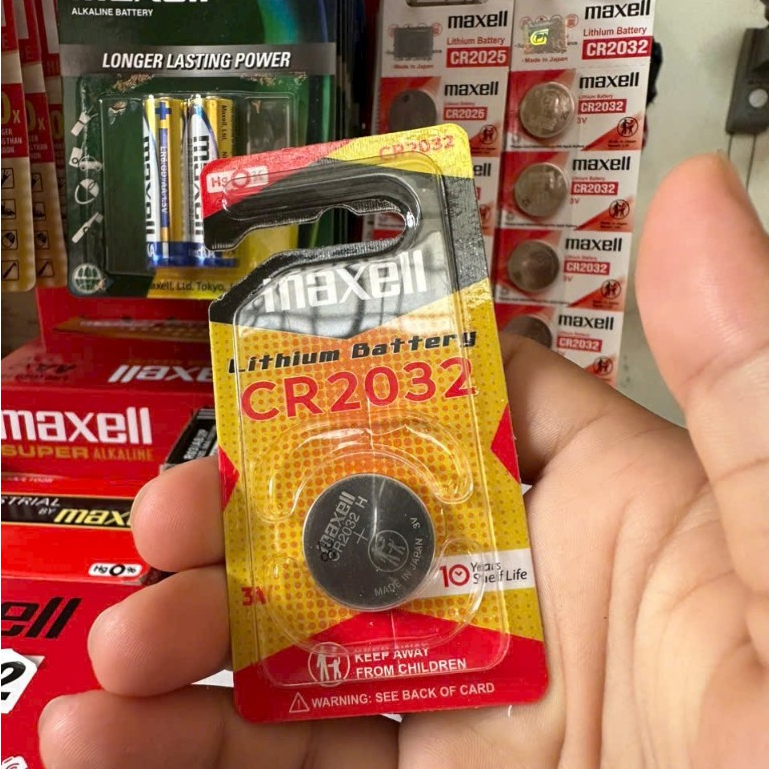 Vỉ 1 Viên Pin Cúc Áo CR2032H - CR2025H Maxell 3V - Hàng Chính Hãng