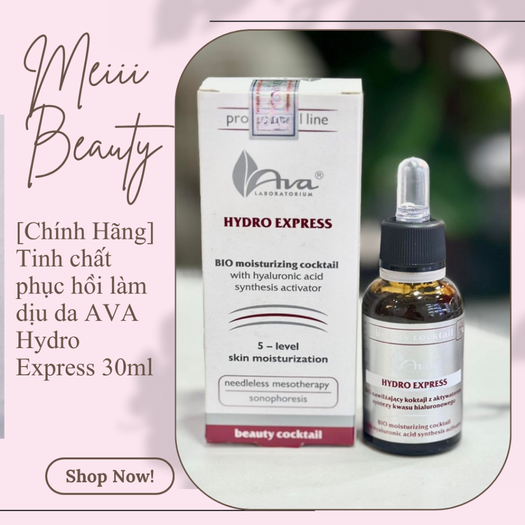 [Chính Hãng] Tinh chất phục hồi cấp ẩm làm dịu da AVA Hydro Express 30ml