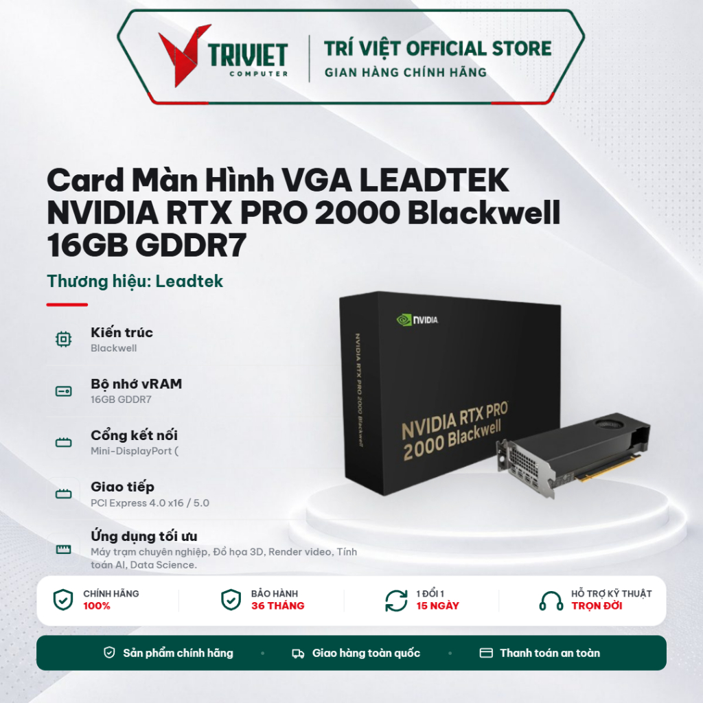 NVIDIA RTX PRO 2000 Blackwell Card đồ họa