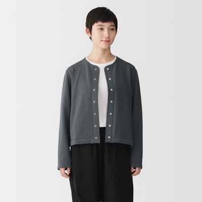 [26AW] MUJI Áo Cardigan Nữ Vải French Terry
