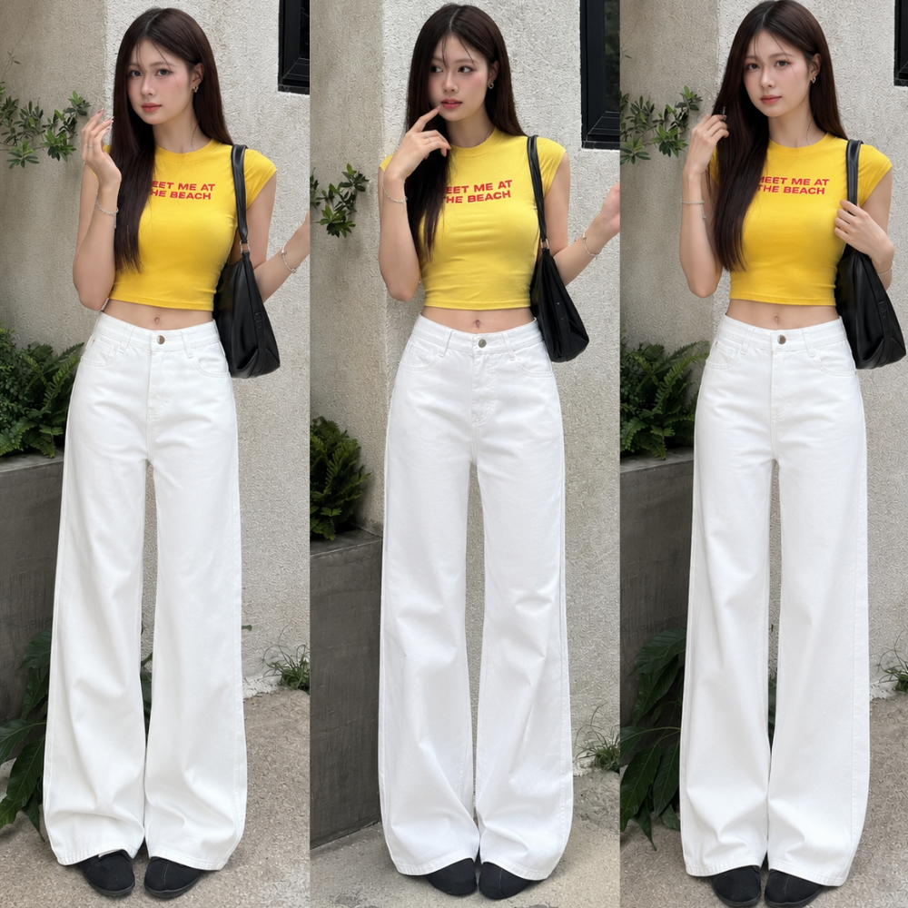 Quần KAKI Nữ Ống Suông Rộng  MIAA  Chất Vải Dày Dặn phong cách ulzzang Hàn Quốc, quần suông kaki nữ cạp cao đủ size