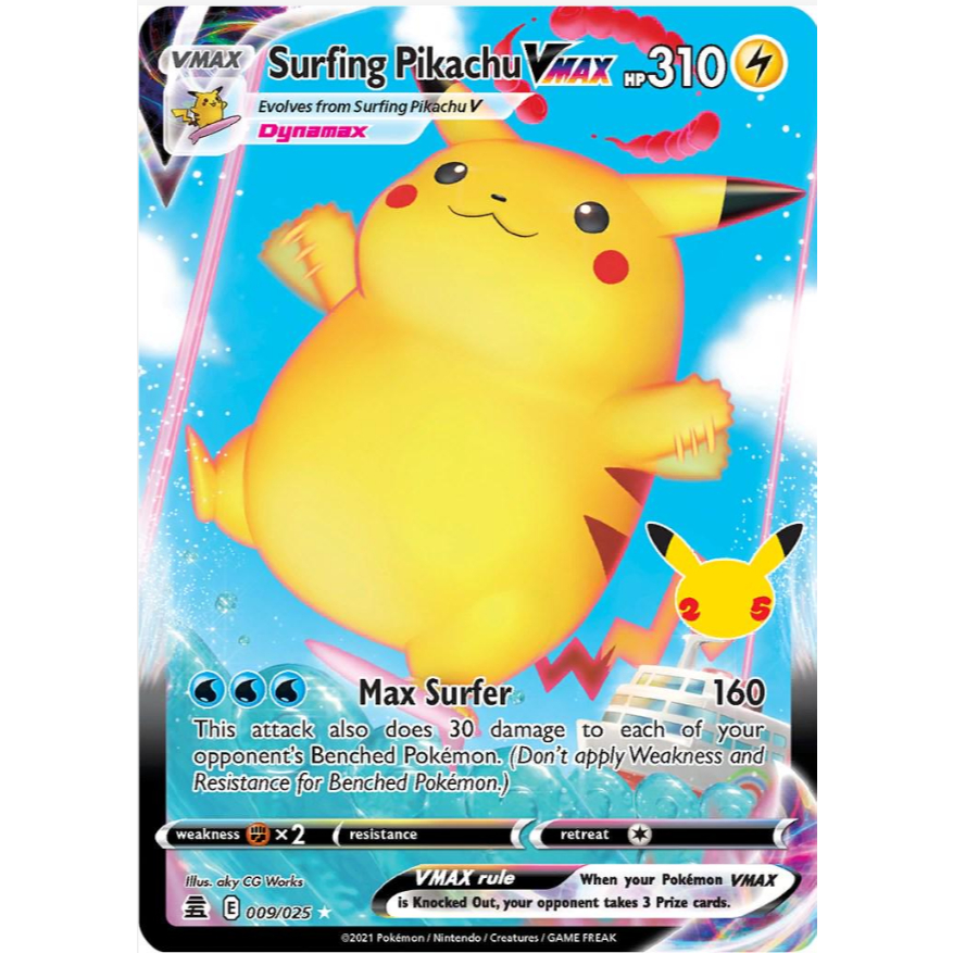 [Thẻ bài Pokemon TCG] Surfing Pikachu VMAX - 009/025