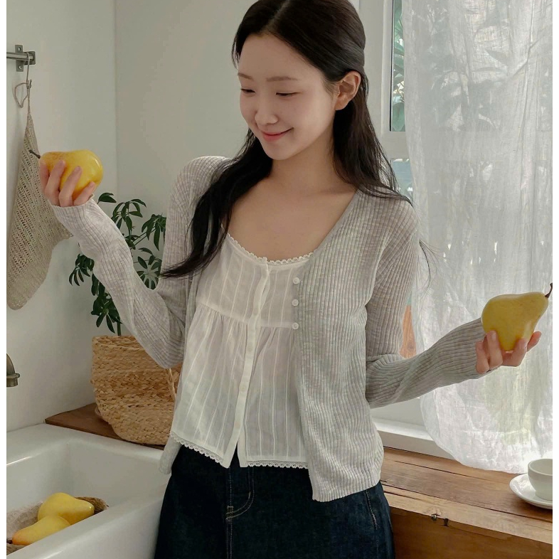 WHOAU Summer Open Button Cardigan - 2751F