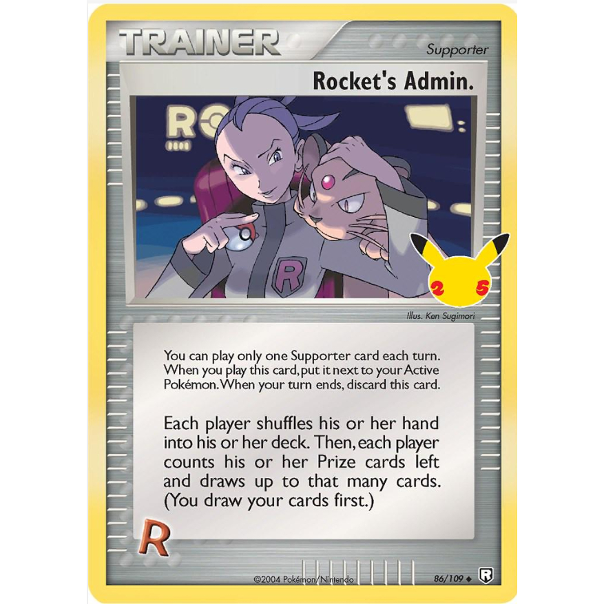 [Thẻ bài Pokemon TCG] Rocket's Admin 86/109 25th