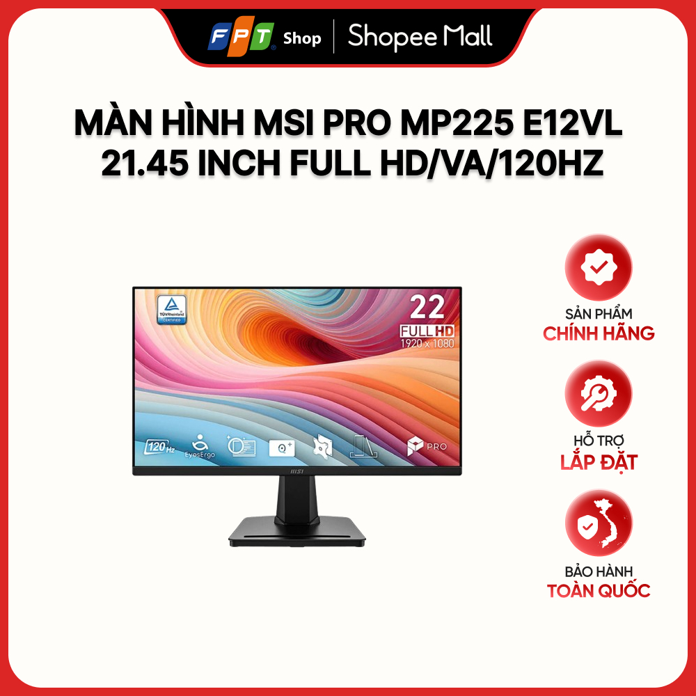 Màn hình MSI Pro MP225 E12VL 21.45 inch Full HD/VA/120Hz