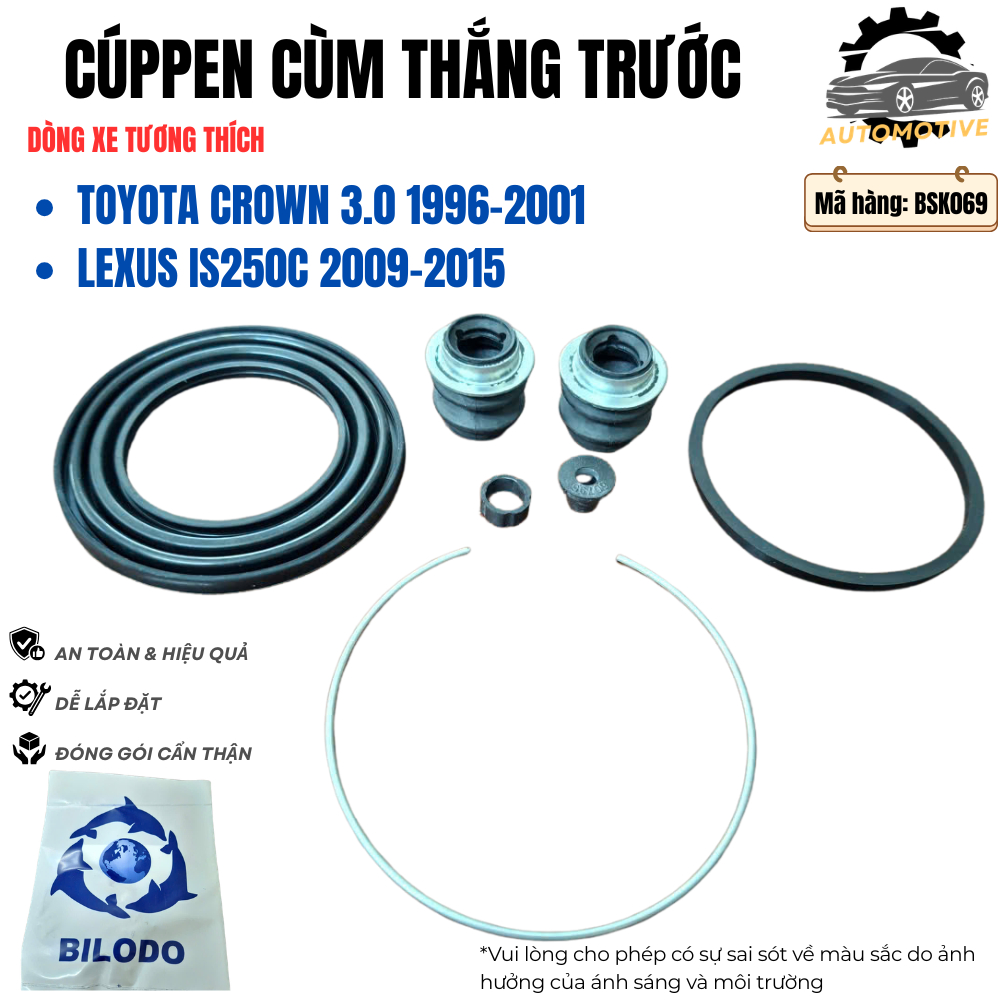 CÚPPEN CÙM THẮNG TRƯỚC, Toyota Crown 3.0 1996-2001, Lexus IS250C 2009-2015,Cao su chất lượng tốt, chịu nhiệt cao,