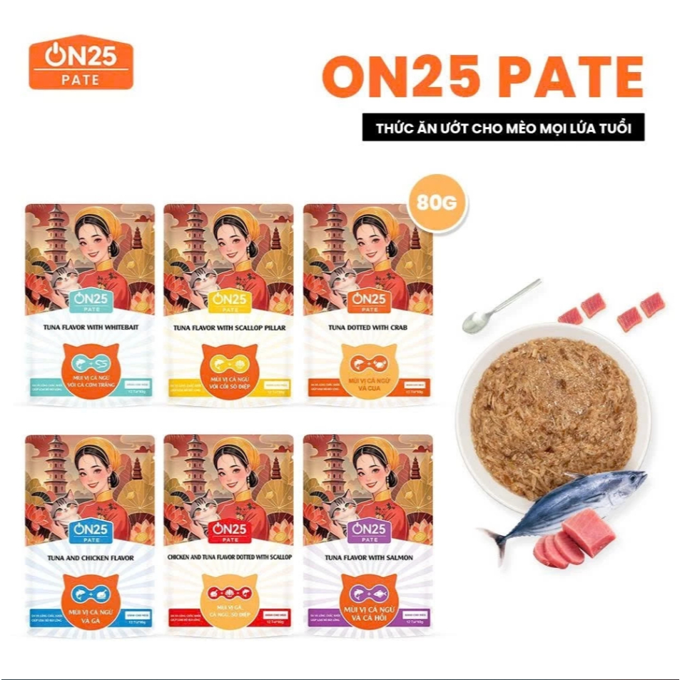[COMBO PATE ON25] COMBO PATE ON25 DINH DƯỠNG CAO DÀNH CHO MÈO