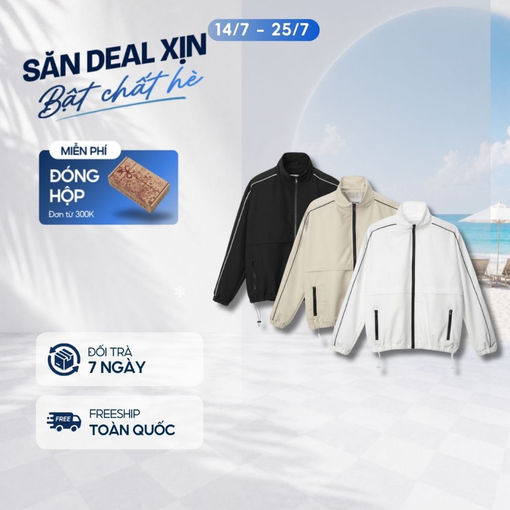 Áo khoác dù Hàn cao cấp WINDBREAKER năng động, trẻ trung - FEAER