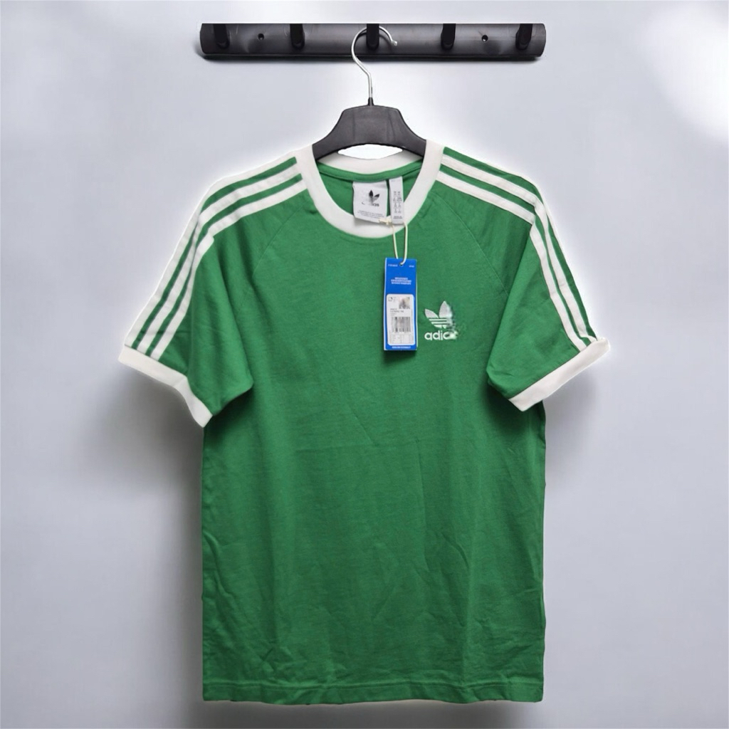 Áo thun Xanh lá 3 sọc logo IM0410 shop Binh Authentic VN