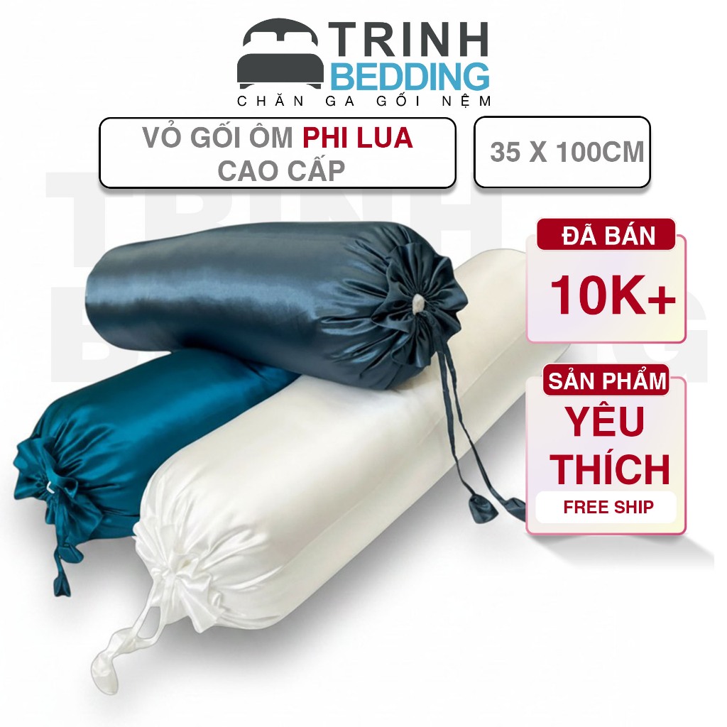 Áo gối ôm Phi Lụa Full Màu Ôm Mát Mịn Giá Sỉ Trinhbedding
