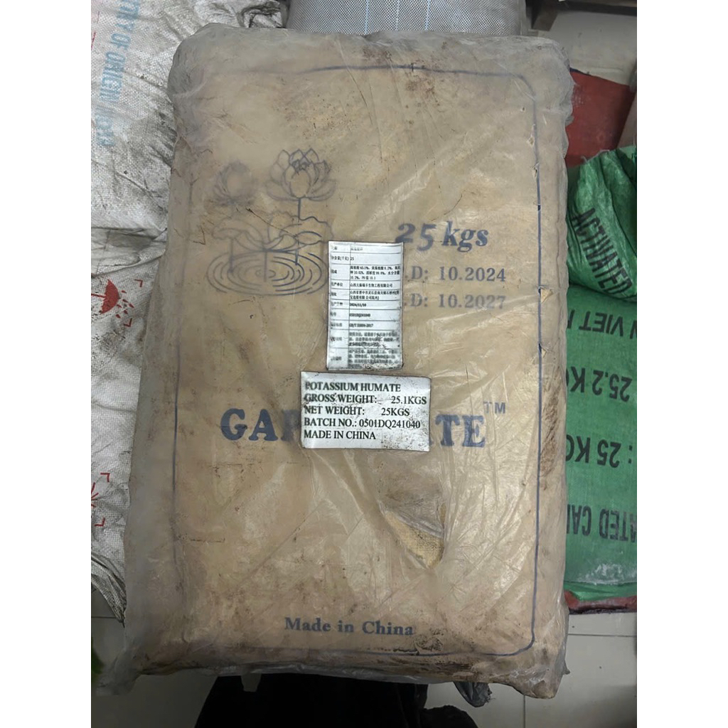 25kg kali humate, potassium humate, super gap 07p, trung quốc