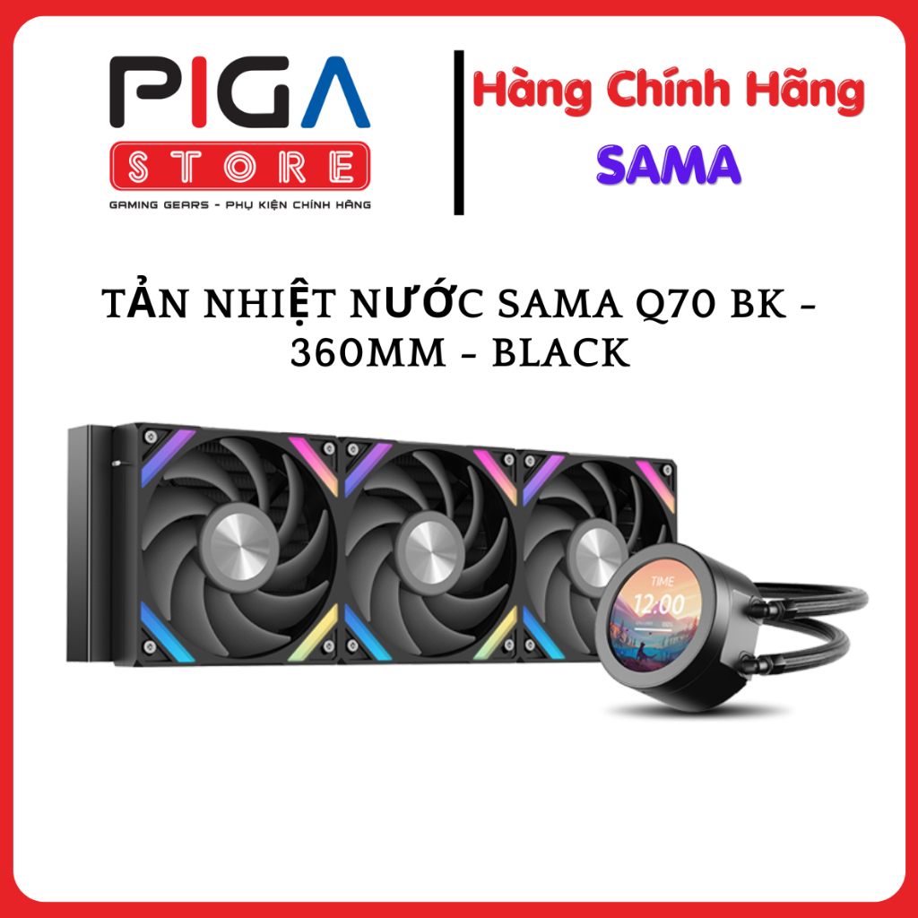 TẢN NHIỆT NƯỚC SAMA Q70 BK - 360MM - BLACK