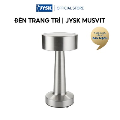 Đèn trang trí | JYSK MUSVIT | nhựa ABS/thép | màu chrome | Ø11xC21cm