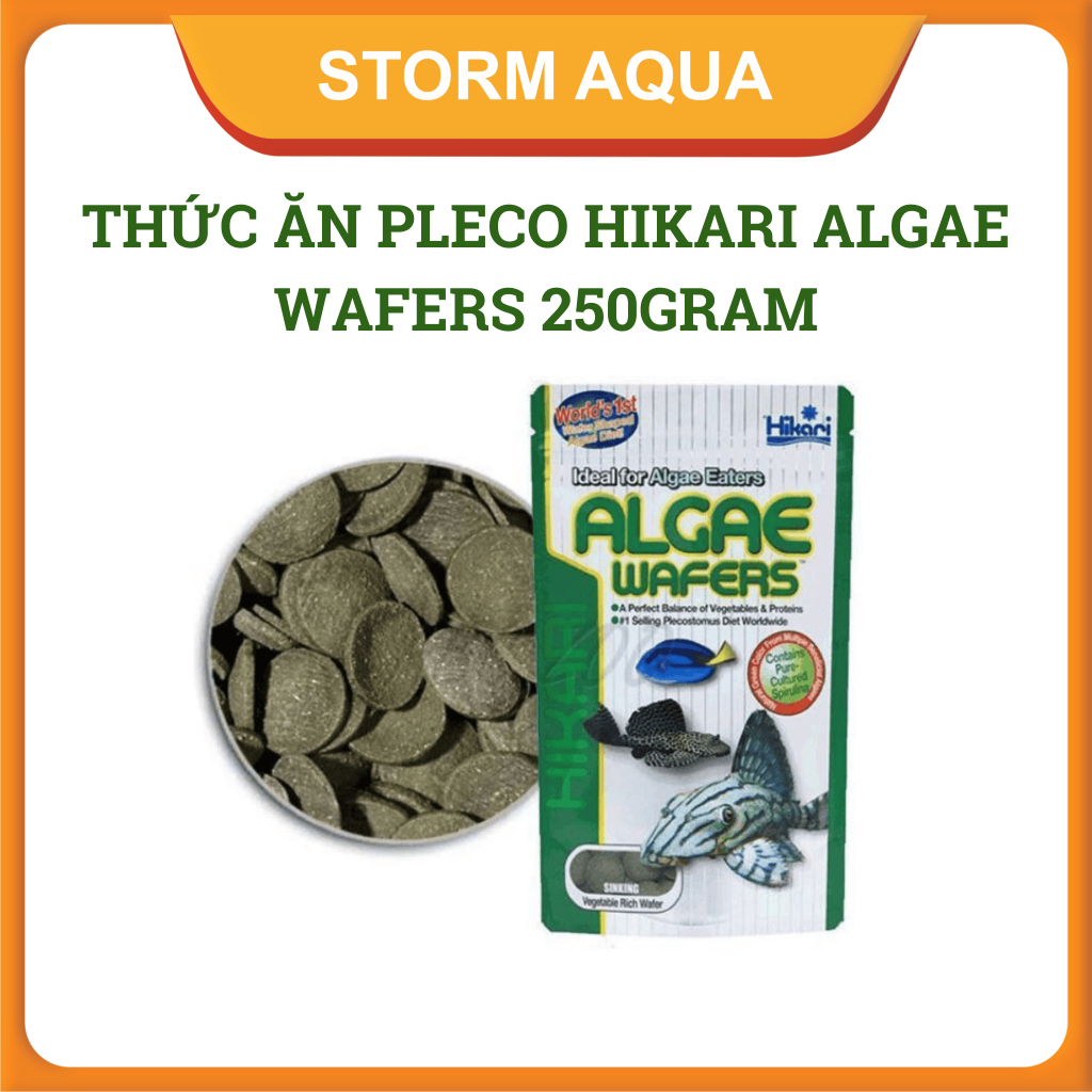 Thức ăn Pleco Hikari Algae Wafers 250gram | Cá tầng đáy, Pleco, cá chuột