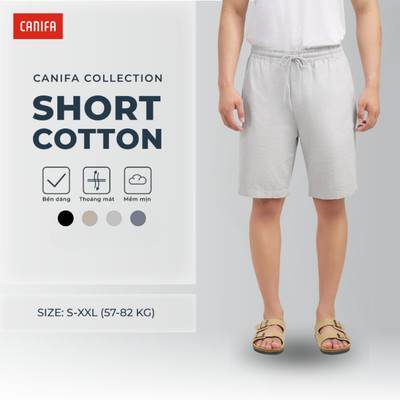 Quần short nam CANIFA cotton basic 8BS26S010