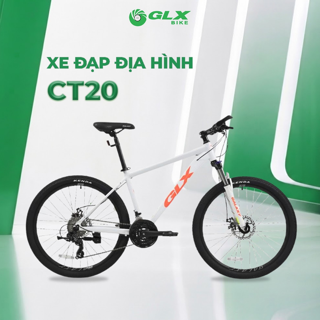 Xe Đạp Địa Hình GLX CT20 – Khung Hợp Kim Nhôm, 24 Tốc Độ, Phanh Đĩa Cơ, Bánh 26 Inch