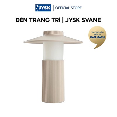 Đèn trang trí | JYSK SVANE | nhựa ABS/PP | màu cát | Ø21xC25cm