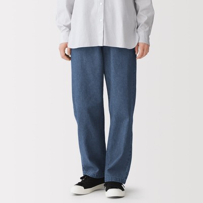 [26AW] MUJI Quần Nữ Vải Denim Màu Xanh/Xanh Navy