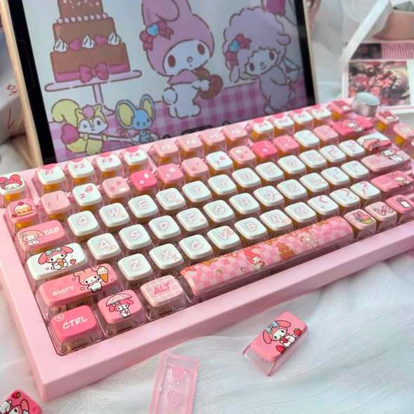 Keycap Pudding xuyên led 4 cạnh
