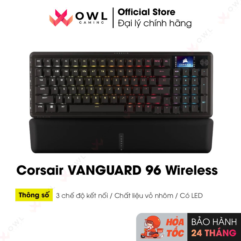 Bàn phím Corsair VANGUARD 96 Wireless (hàng chính hãng)