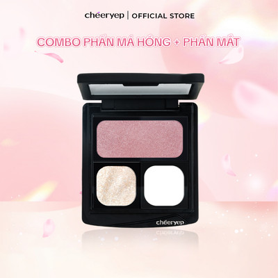 [Cheeryep] Combo Phấn Mắt Má Hồng Lên Màu Chuẩn Đẹp Tôn Da Siêu Trắng Lên Ảnh Tự Nhiên Như Chưa Từng Tạo Dáng 2.1g