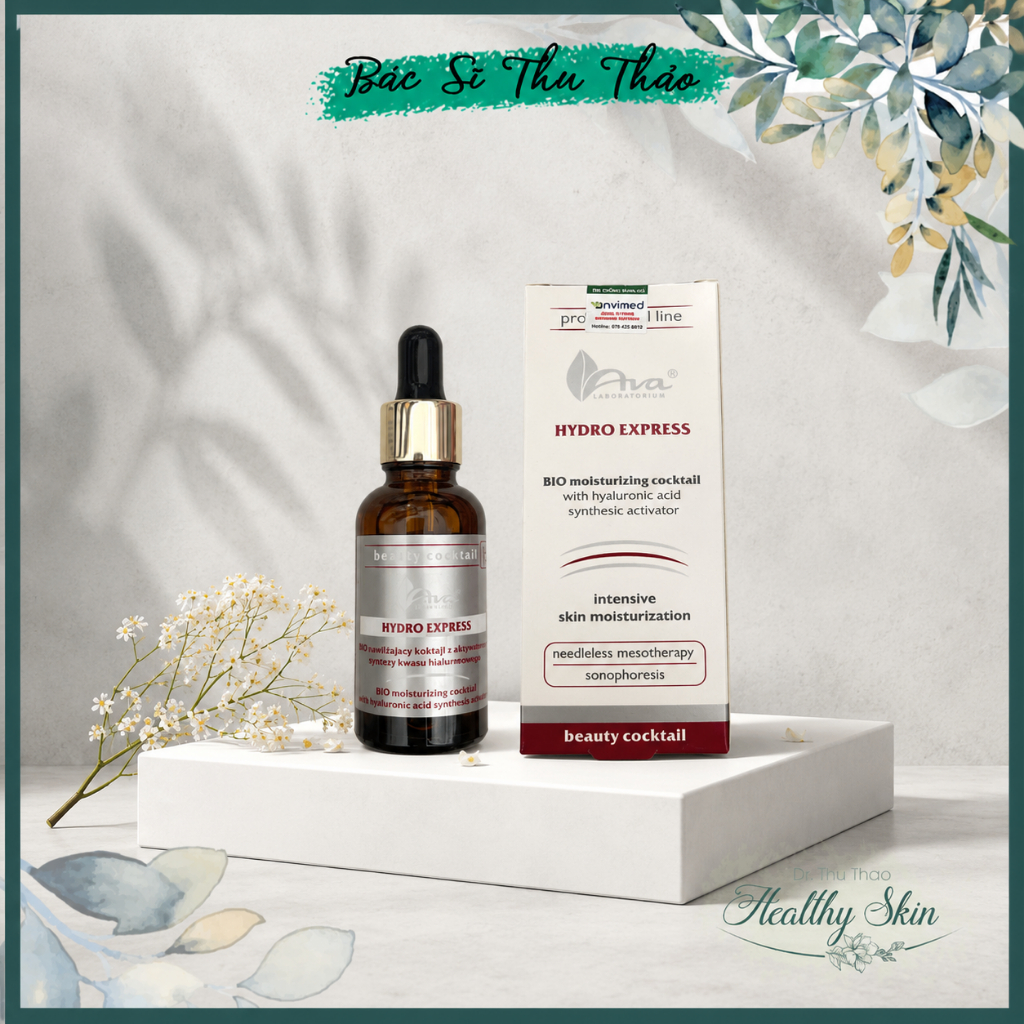 [30mL] Serum dưỡng ẩm phục hồi Ava Hydro Express