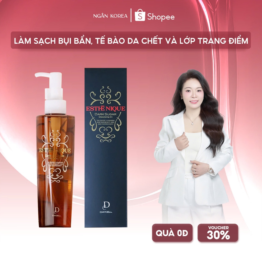 Dầu tẩy trang Dark Sugar Daycell Hàn Quốc Ngân Korea 200ml
