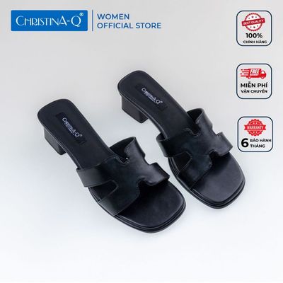 Guốc Nữ Gót Trụ CHRISTINA-Q GUN135K
