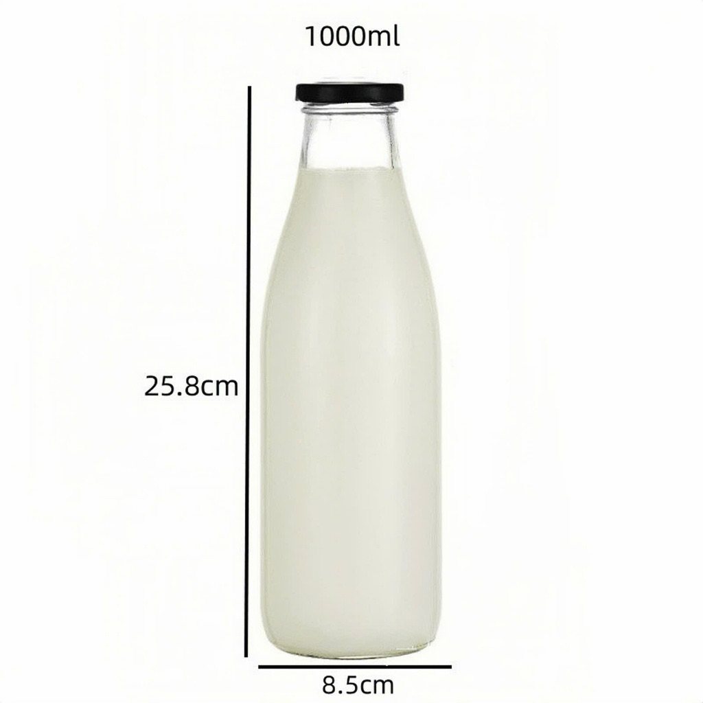 CHAI THUỶ TINH NẮP THIẾC 1 lít