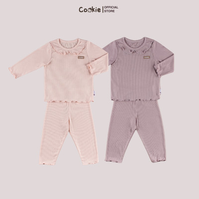 Combo Hai Bộ Bèo Cổ Sen Dài Tay COOKIE Cho Bé Gái Cotton Tăm Lạnh Size Từ 6 Tháng Đến 5 Tuổi 2026